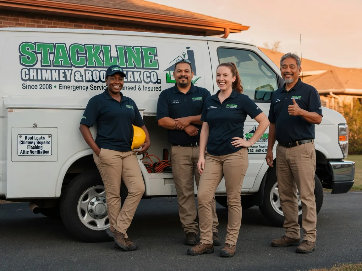 Chimney flashing repair company in Hext, TX
